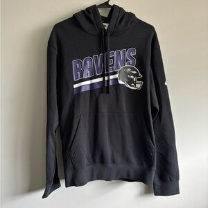 Nike Black and Purple Ravens Hoodie